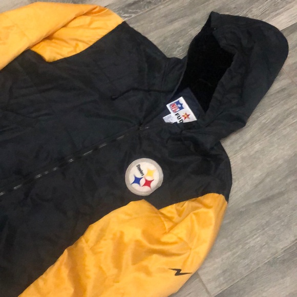 Pittsburgh Steelers NFL 100% Silk Zip Up Jacket - Picture 4 of 8
